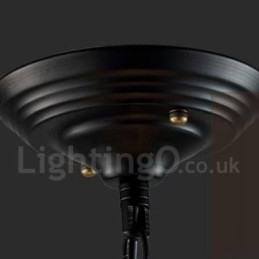 6 Light Metal Globe Vintage κρεμαστό φως