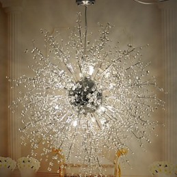 Μοντέρνα μοντέρνα βάση φαναριού Globe Crystal Chrome Metal Flush