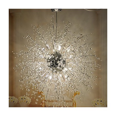 Μοντέρνα μοντέρνα βάση φαναριού Globe Crystal Chrome Metal Flush Μοντέρνα μοντέρνα βάση φαναριού Globe Crystal Chrome Metal Flush