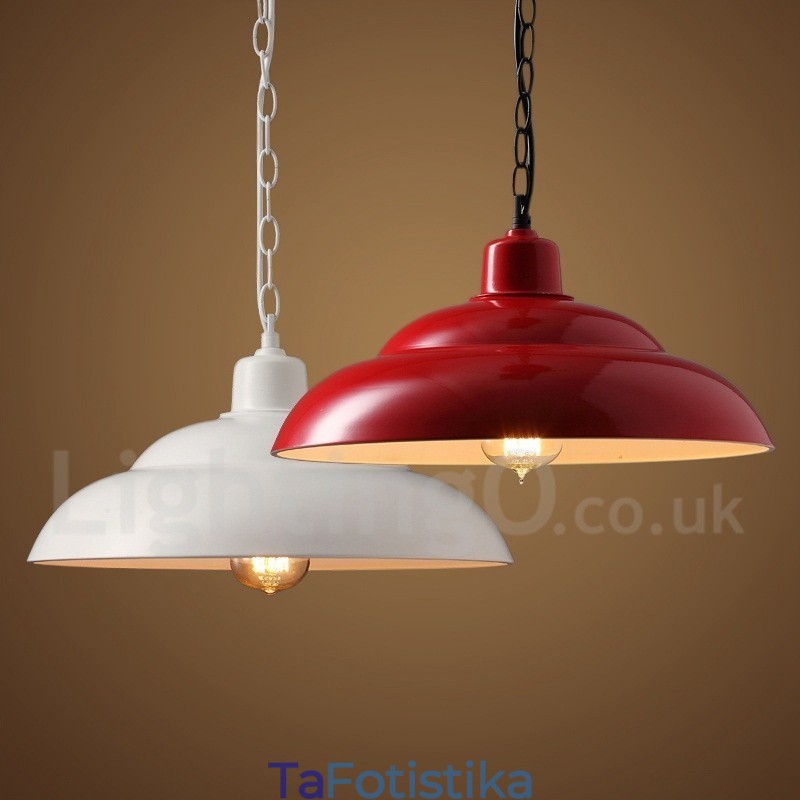 Retro Vintage 1 Light Κρεμαστό Φωτιστικό