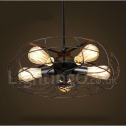 Retro Vintage 5 Light Κρεμαστό Φωτιστικό