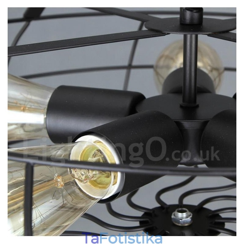 Retro Vintage 5 Light Κρεμαστό Φωτιστικό