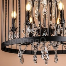 Retro Vintage Metal 4 Light Birdcage κρεμαστό φωτιστικό