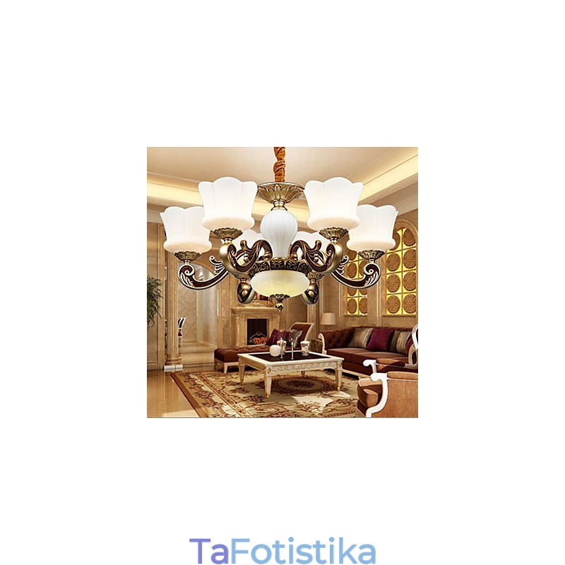 Κρεμαστό φωτιστικό Garden Creative Zinc Alloy Retro Κρεμαστό φωτιστικό Πολυέλαιος