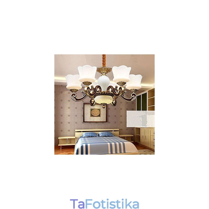Κρεμαστό φωτιστικό Garden Creative Zinc Alloy Retro Κρεμαστό φωτιστικό Πολυέλαιος