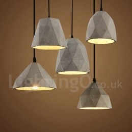Κρεμαστό Φωτιστικό Vintage Concrte 1 Light