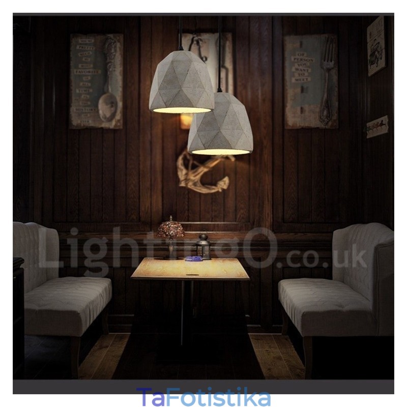 Κρεμαστό Φωτιστικό Vintage Concrte 1 Light