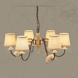 Φωτιστικό κρεμαστό 6 Light Rustic Lodge Vintage