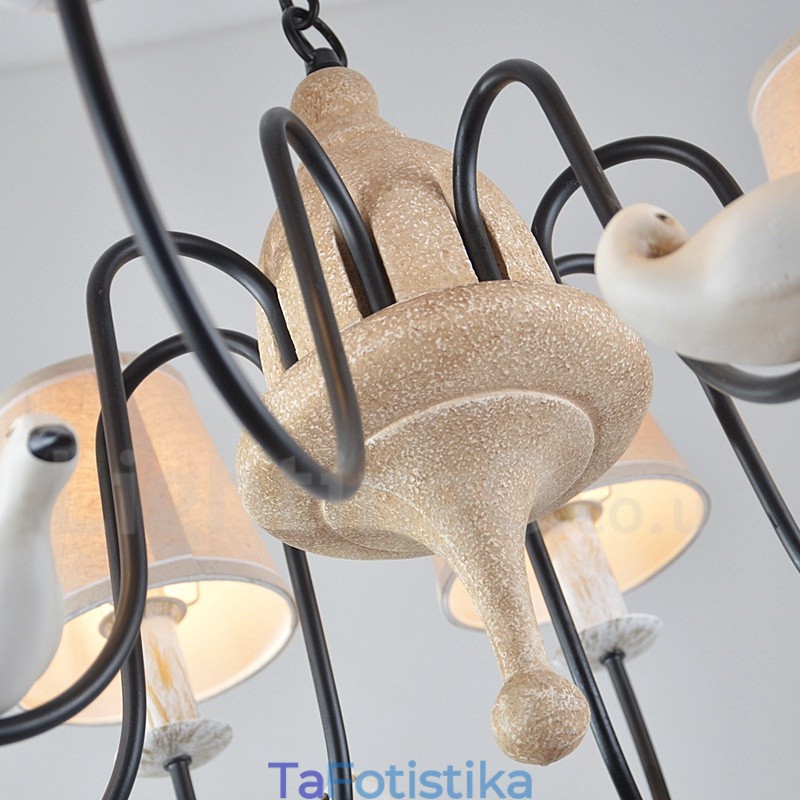 Φωτιστικό κρεμαστό 8 Light Rustic Lodge Vintage