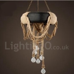 Country Vintage 6 Light Κρεμαστό Φωτιστικό