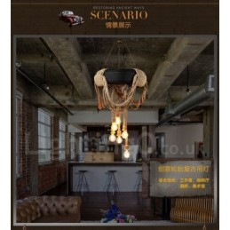 Country Vintage 6 Light Κρεμαστό Φωτιστικό
