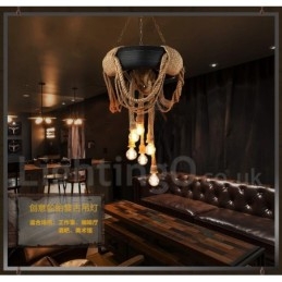 Country Vintage 6 Light Κρεμαστό Φωτιστικό