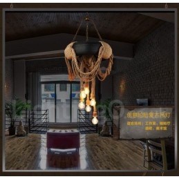 Country Vintage 6 Light Κρεμαστό Φωτιστικό