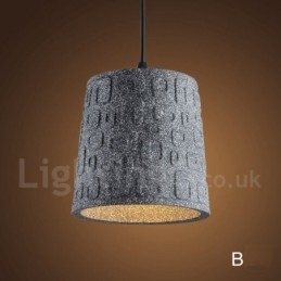 Retro Vintage Concrte 1 Light Κρεμαστό Φωτιστικό