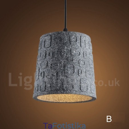 Retro Vintage Concrte 1 Light Κρεμαστό Φωτιστικό Retro Vintage Concrte 1 Light Κρεμαστό Φωτιστικό