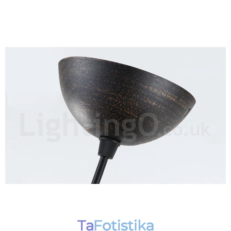 Retro Vintage 1 Light Μεταλλικό Κρεμαστό Φωτιστικό