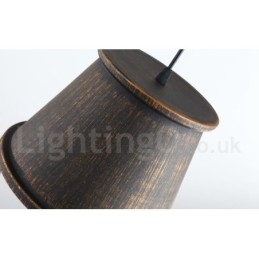 Retro Vintage 1 Light Μεταλλικό Κρεμαστό Φωτιστικό