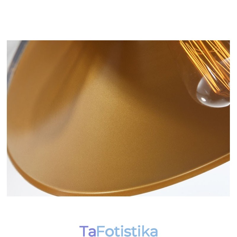 Retro Vintage 1 Light Μεταλλικό Κρεμαστό Φωτιστικό
