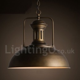 Retro Vintage Metal 1 Light Κρεμαστό Φωτιστικό