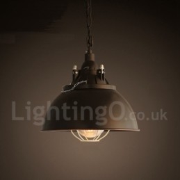 Retro Vintage Metal 1 Light Κρεμαστό Φωτιστικό