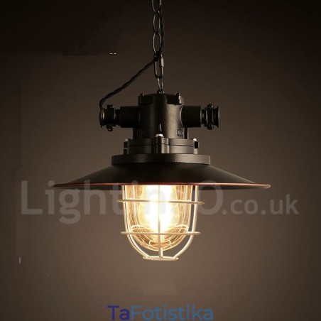 Retro Vintage Metal 1 Light Κρεμαστό Φωτιστικό Retro Vintage Metal 1 Light Κρεμαστό Φωτιστικό