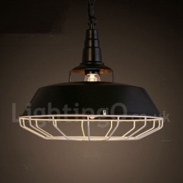 Retro Vintage Metal 1 Light Κρεμαστό Φωτιστικό