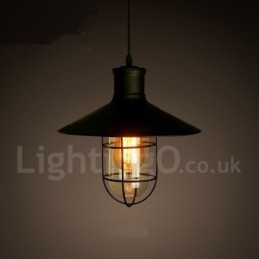 Retro Vintage Metal 1 Light Κρεμαστό Φωτιστικό