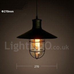 Retro Vintage Metal 1 Light Κρεμαστό Φωτιστικό