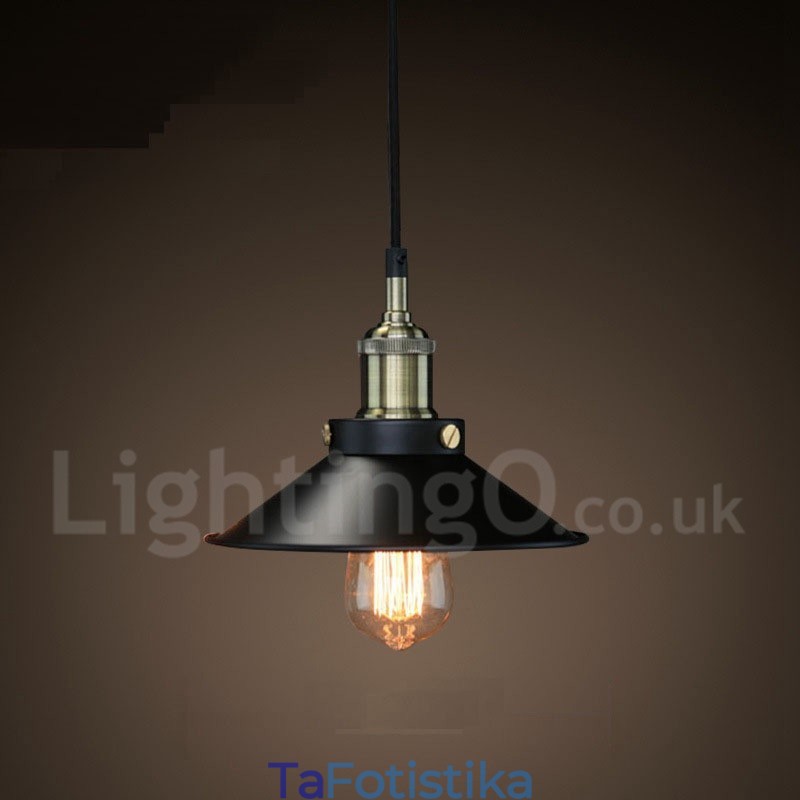 Retro Vintage Metal 1 Light Κρεμαστό Φωτιστικό