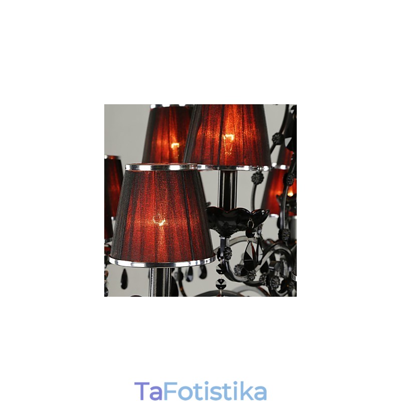 Chandelier Crystal Modern Contemporary Crystal 15 Ανοιχτό κόκκινο