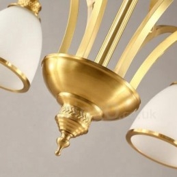 Ενσωματωμένος μεταλλικός χάλκινος πολυέλαιος 5 Light Rustic Lodge