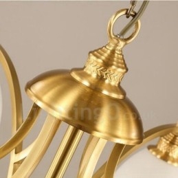 Ενσωματωμένος μεταλλικός χάλκινος πολυέλαιος 5 Light Rustic Lodge