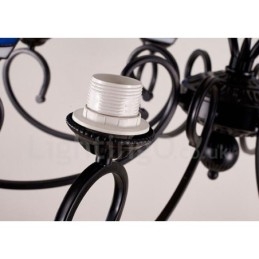 8 Ενσωματωμένος μεταλλικός πολυέλαιος ελαφρού μεσογειακού στυλ