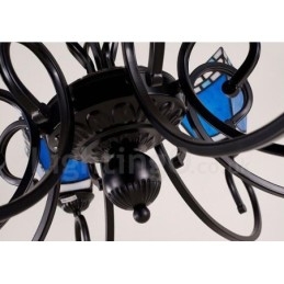 8 Ενσωματωμένος μεταλλικός πολυέλαιος ελαφρού μεσογειακού στυλ