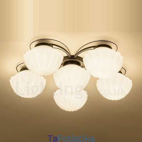 Ενσωματωμένος πολυέλαιος 6 Light Rustic Lodge Ενσωματωμένος πολυέλαιος 6 Light Rustic Lodge