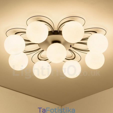 Ενσωματωμένος πολυέλαιος 9 Light Rustic Lodge Ενσωματωμένος πολυέλαιος 9 Light Rustic Lodge
