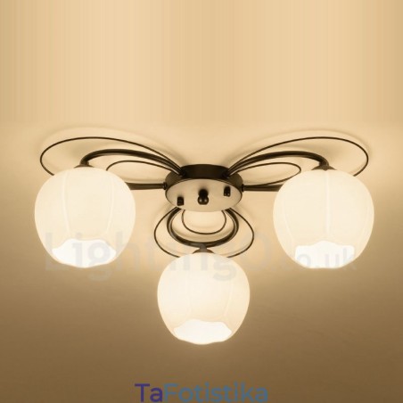 Ενσωματωμένος πολυέλαιος 3 Light Rustic Lodge Ενσωματωμένος πολυέλαιος 3 Light Rustic Lodge