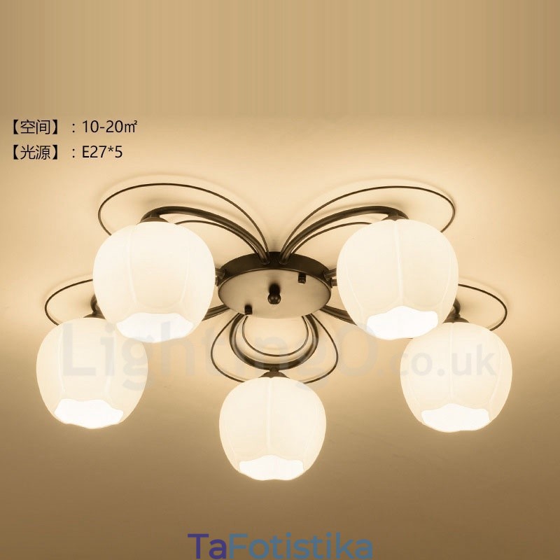Ενσωματωμένος πολυέλαιος 5 Light Rustic Lodge