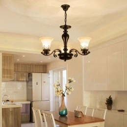Ενσωματωμένος μεταλλικός πολυέλαιος 3 Light Rustic Lodge