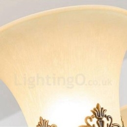 Ενσωματωμένος μεταλλικός πολυέλαιος 8 Light Rustic Lodge