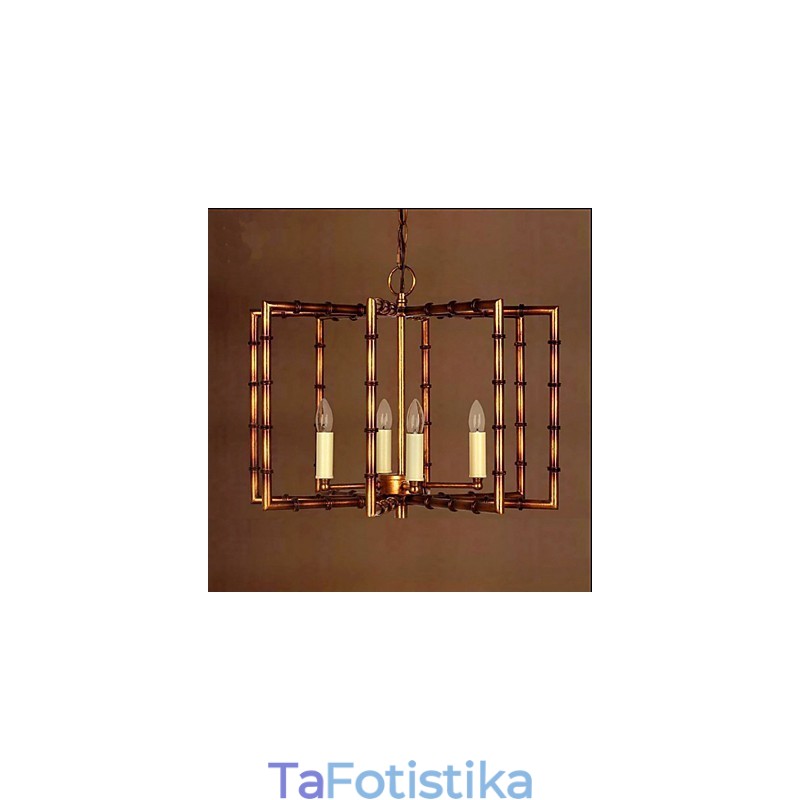 American Country Simple Antique Copper Iron Chandelier Chandelier Creative