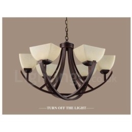 Ενσωματωμένος μεταλλικός πολυέλαιος 6 Light Rustic Lodge