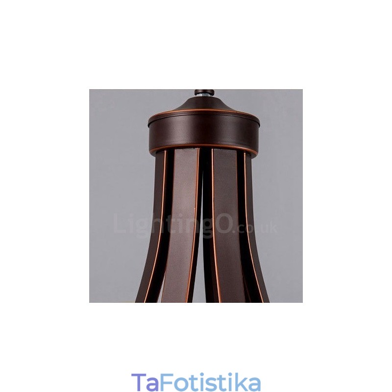 Ενσωματωμένος μεταλλικός πολυέλαιος 8 Light Rustic Lodge