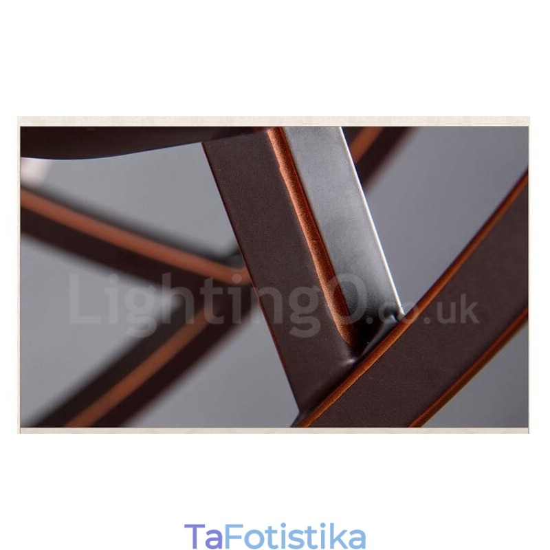 Ενσωματωμένος μεταλλικός πολυέλαιος 8 Light Rustic Lodge