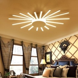 18 Light Modern Contemporary Ενσωματωμένος Μεταλλικός Πολυέλαιος