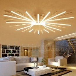 28 Light Modern Contemporary Ενσωματωμένος Μεταλλικός Πολυέλαιος