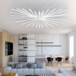 28 Light Modern Contemporary Ενσωματωμένος Μεταλλικός Πολυέλαιος