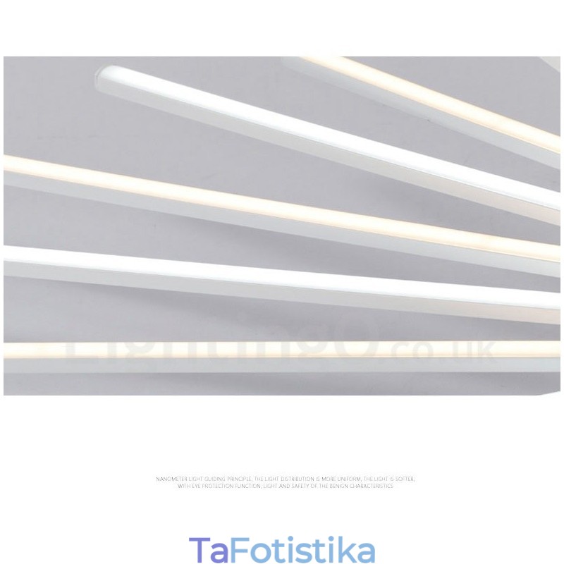 28 Light Modern Contemporary Ενσωματωμένος Μεταλλικός Πολυέλαιος