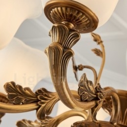 Πολυέλαιος 8 Light Traditional Classic Ενσωματωμένος Μεταλλικός Πολυτελής