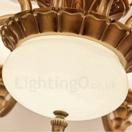 Πολυέλαιος 8 Light Traditional Classic Ενσωματωμένος Μεταλλικός Πολυτελής